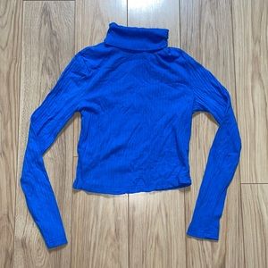 SHEIN Blue Turtleneck